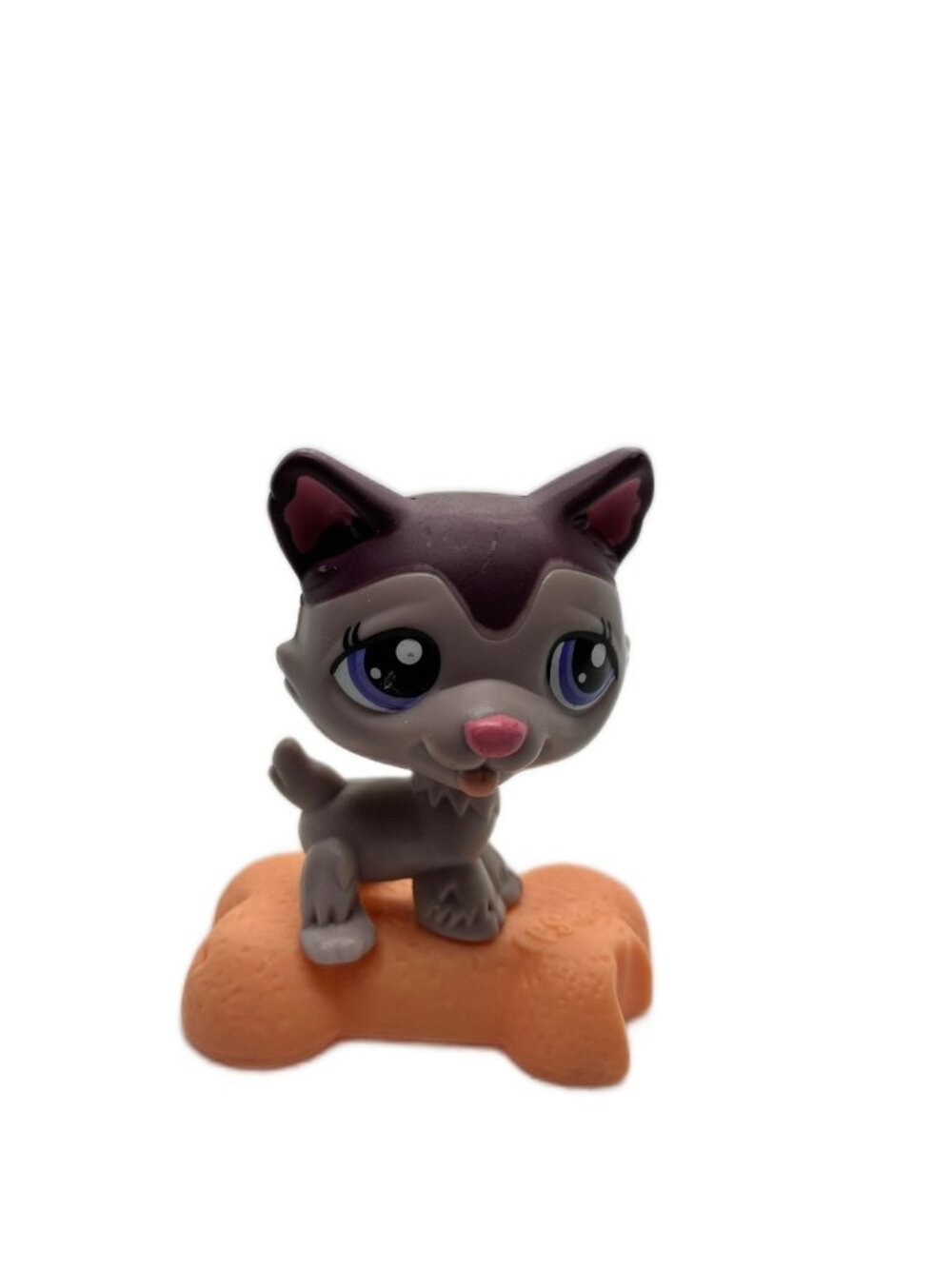 Littlest Pet Shop LPS Husky Puppy Dog Figure D64 McDonald's Toy 2010 Hasbro